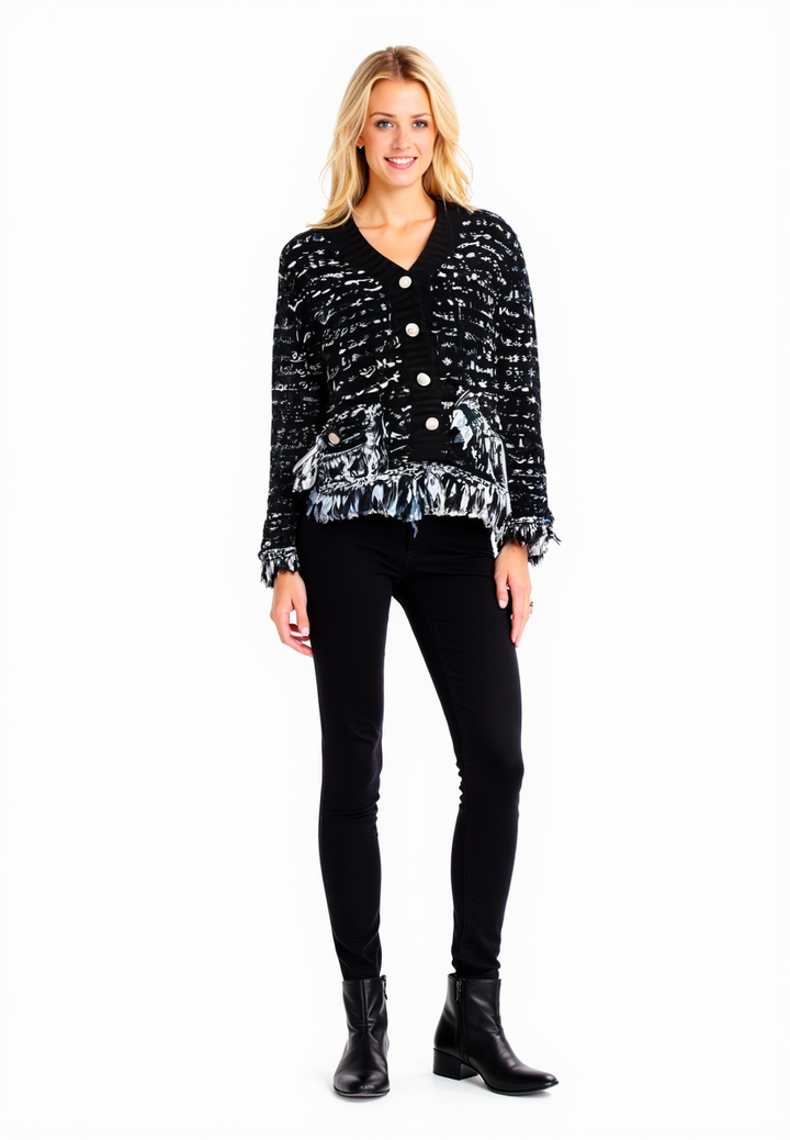 Celestia | Bouclé-Strickjacke