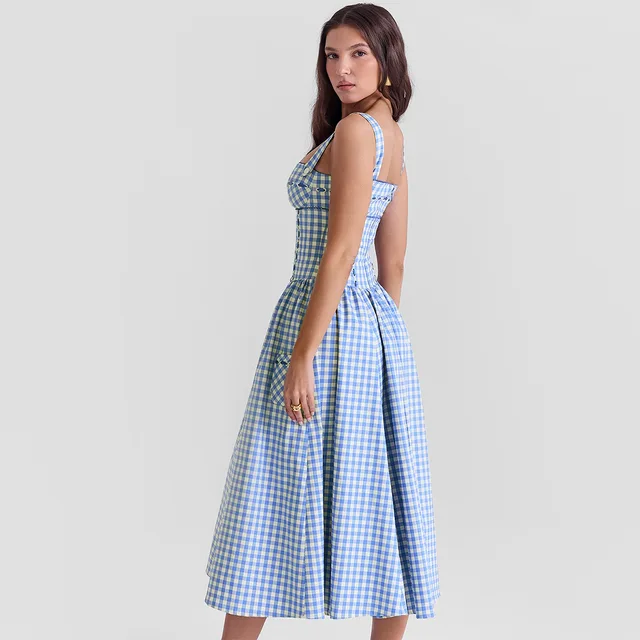 Delphia |  Karierte Kleid
