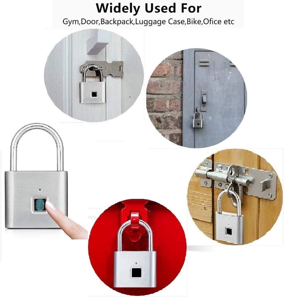 Locky | Smartes Vorhängeschloss mit Fingerabdruck-Technologie