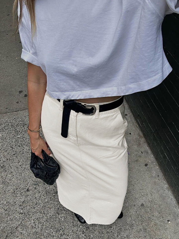 Pariser Schlitz-Maxi-Rock