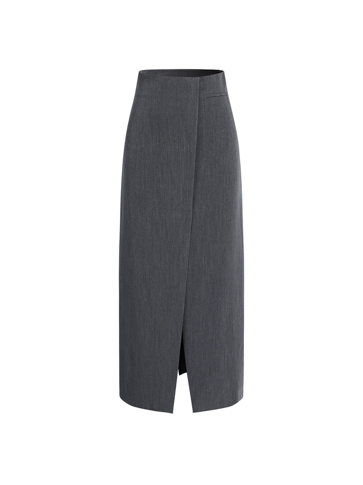 Sie ist mühelose Schlitz-Maxi-Rock