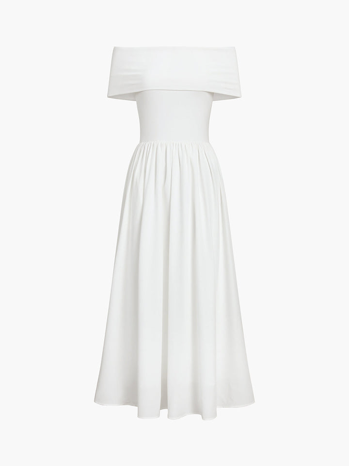 Ceylan | Schulterfrei Kleid mit zeitloser Eleganz