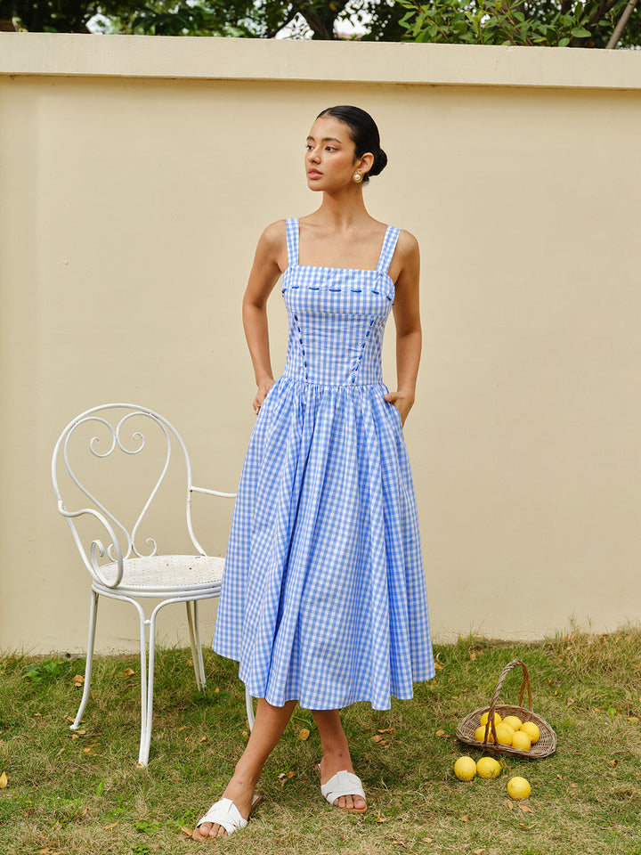 Delphia |  Karierte Kleid