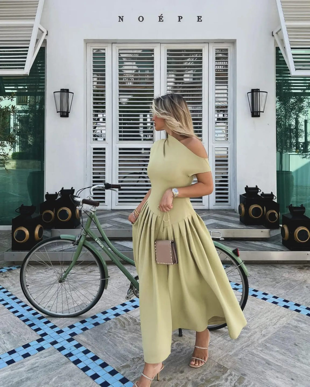 Arabista | Schicke unregelmäßige hochtaillierte Rock-Kleid