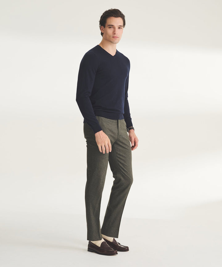 Elite V |Cashmere Long Sleeve V-Neck