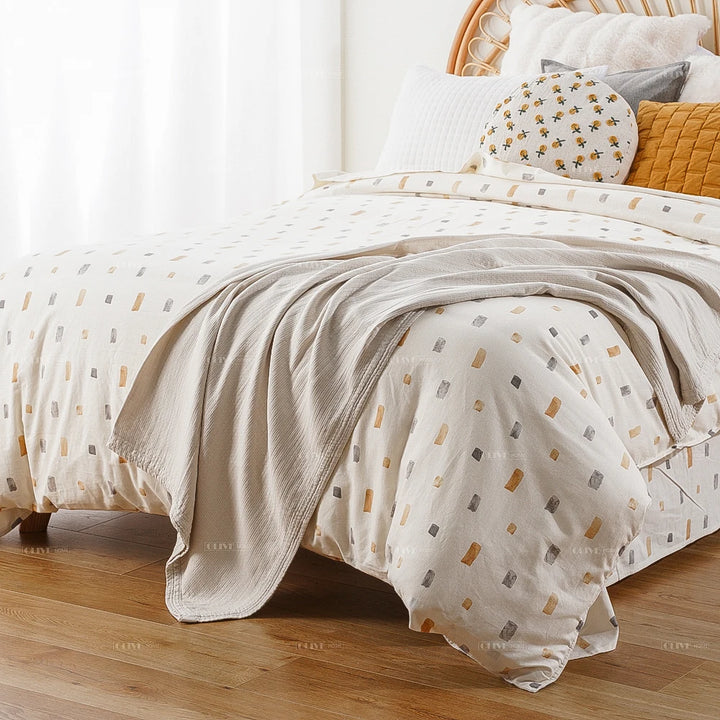 LINA | luxuriöser 100% Baumwoll-Mischbettdeckenbezug