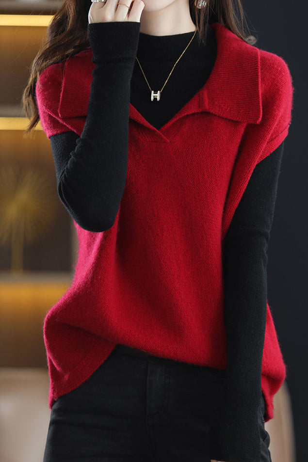 Lockere Weste, ärmellose Jacke