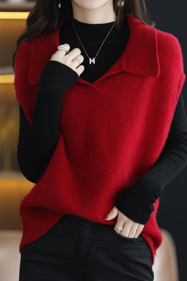 Lockere Weste, ärmellose Jacke