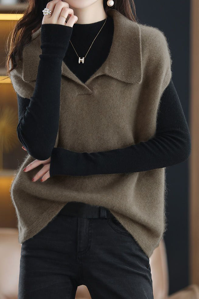 Lockere Weste, ärmellose Jacke