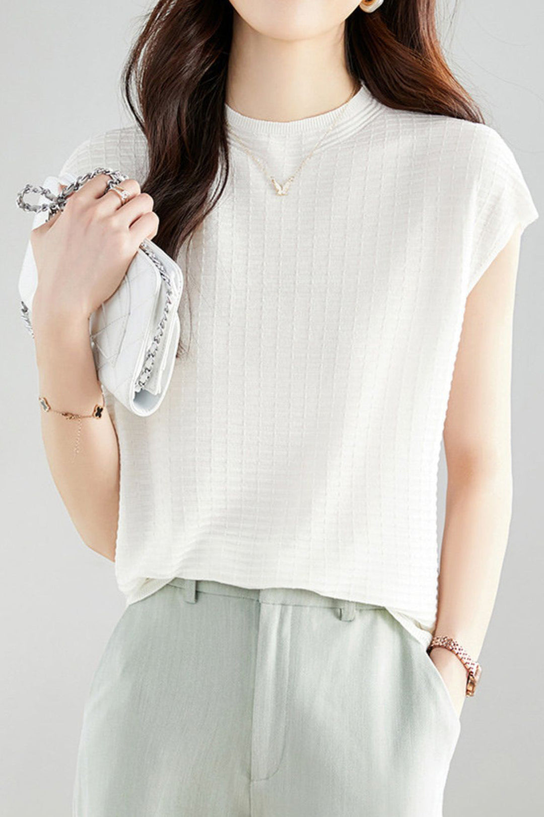 Vielseitiges Strickoberteil