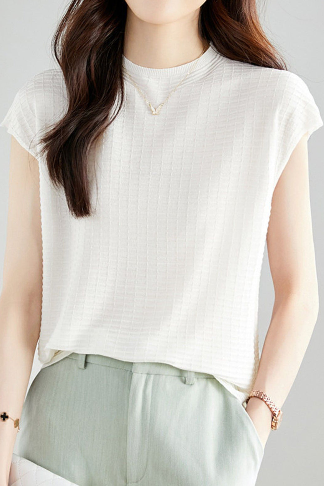 Vielseitiges Strickoberteil