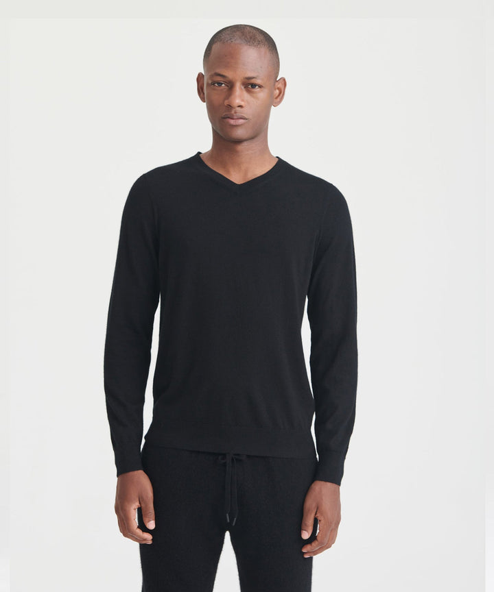 Elite V |Cashmere Long Sleeve V-Neck