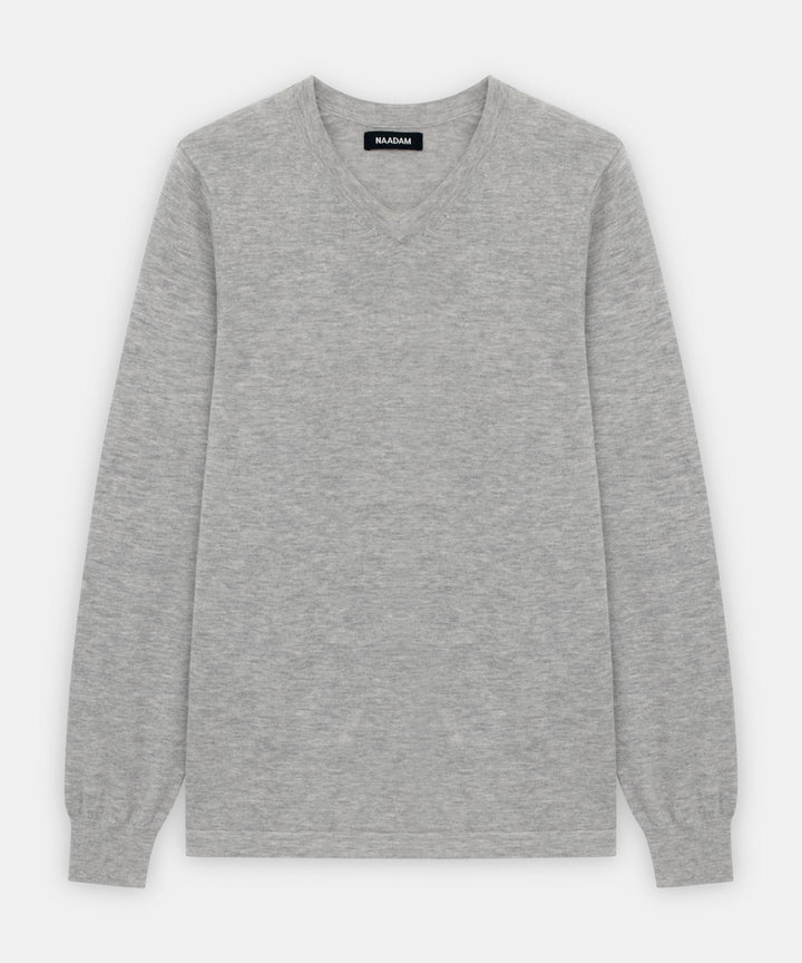 Elite V |Cashmere Long Sleeve V-Neck
