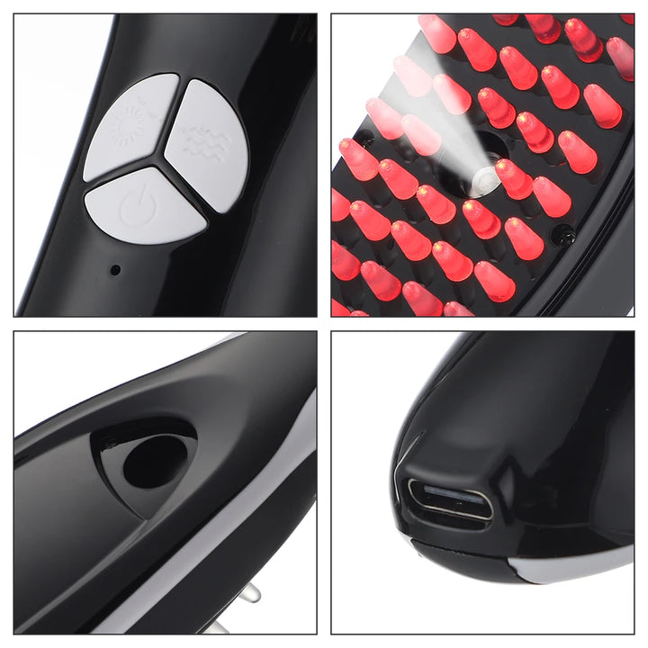 VivaSpray | Elektrische Sprüh-Massagebürste mit Vibration für Haarwachstum