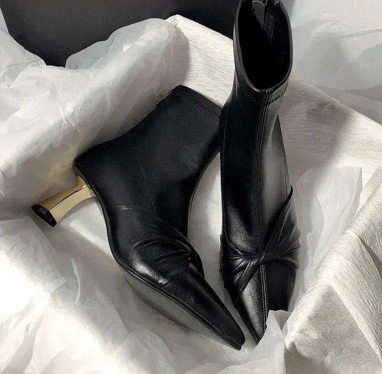 Sundra l PU Leder Stiefel Schleife Gladiator Frauen Schuhe