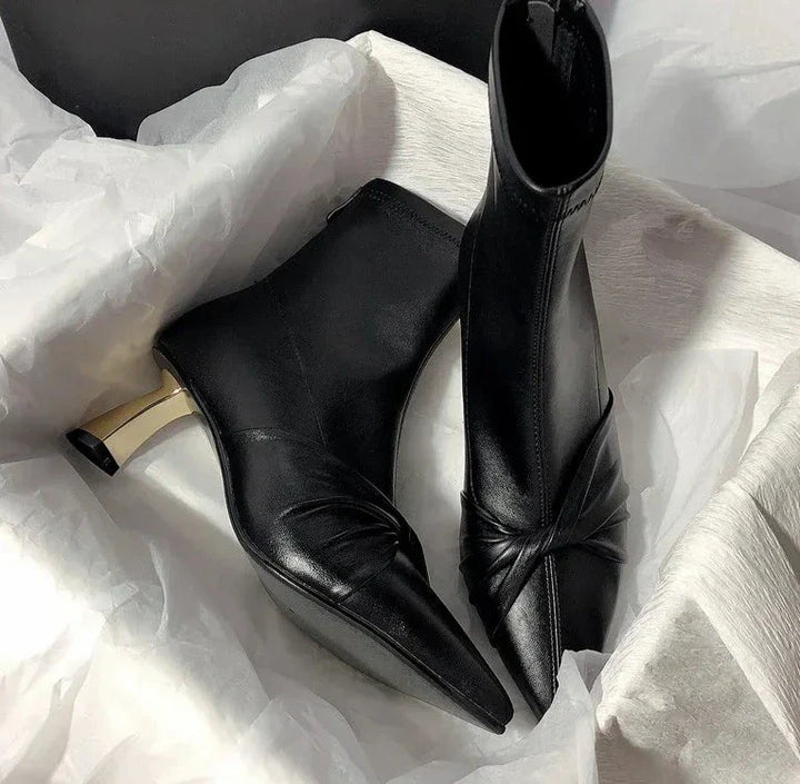 Sundra l PU Leder Stiefel Schleife Gladiator Frauen Schuhe