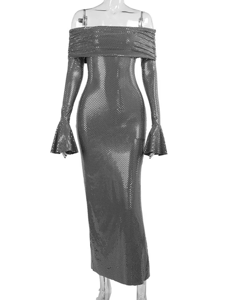 Sarah | Schimmerndes Langes Partykleid