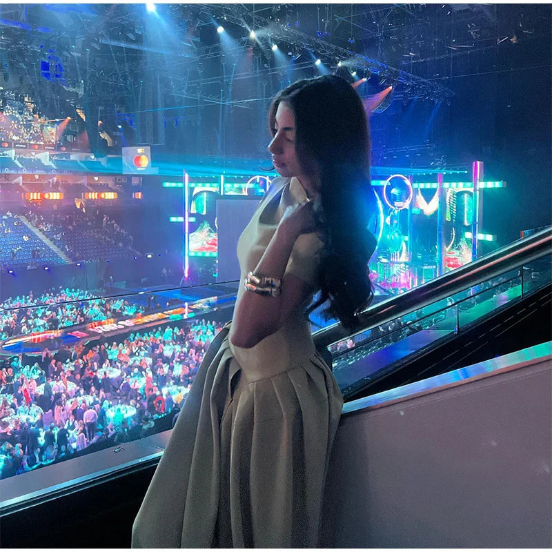 Arabista | Schicke unregelmäßige hochtaillierte Rock-Kleid