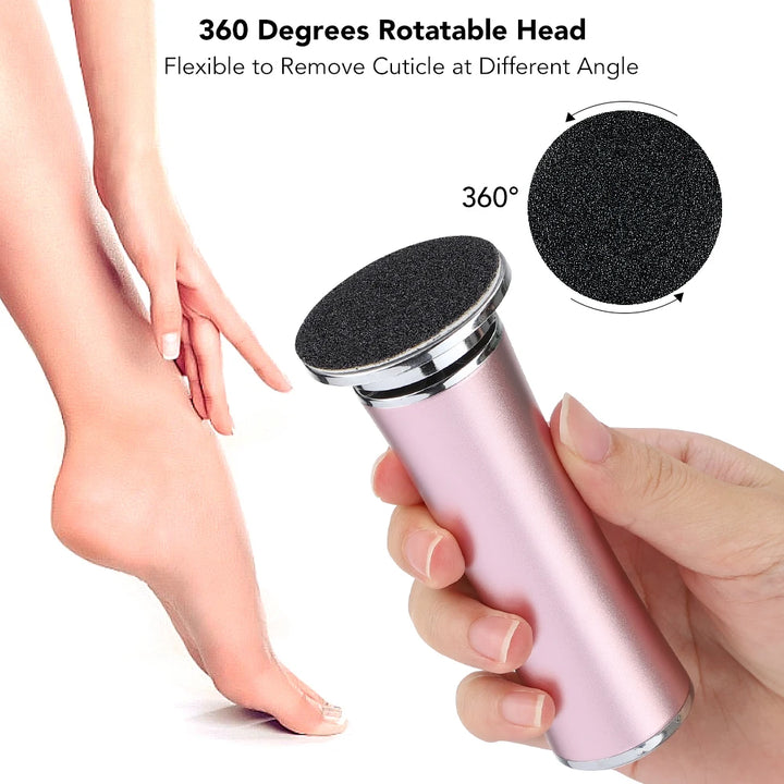 Softy | Electric Foot Callus Remover Foot Care File Heels Dead Skin Pedicure Tool Electronic Foot Grinder and Replacement Sandpaper