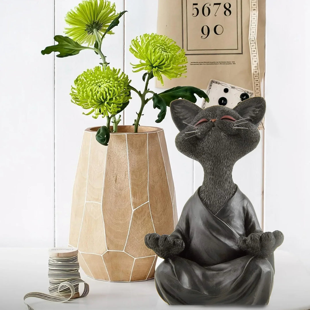 Fröhliche Zen Buddha Katze