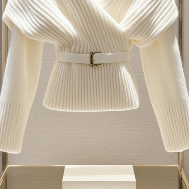 Belleza | Pullover mit Taillengürtel