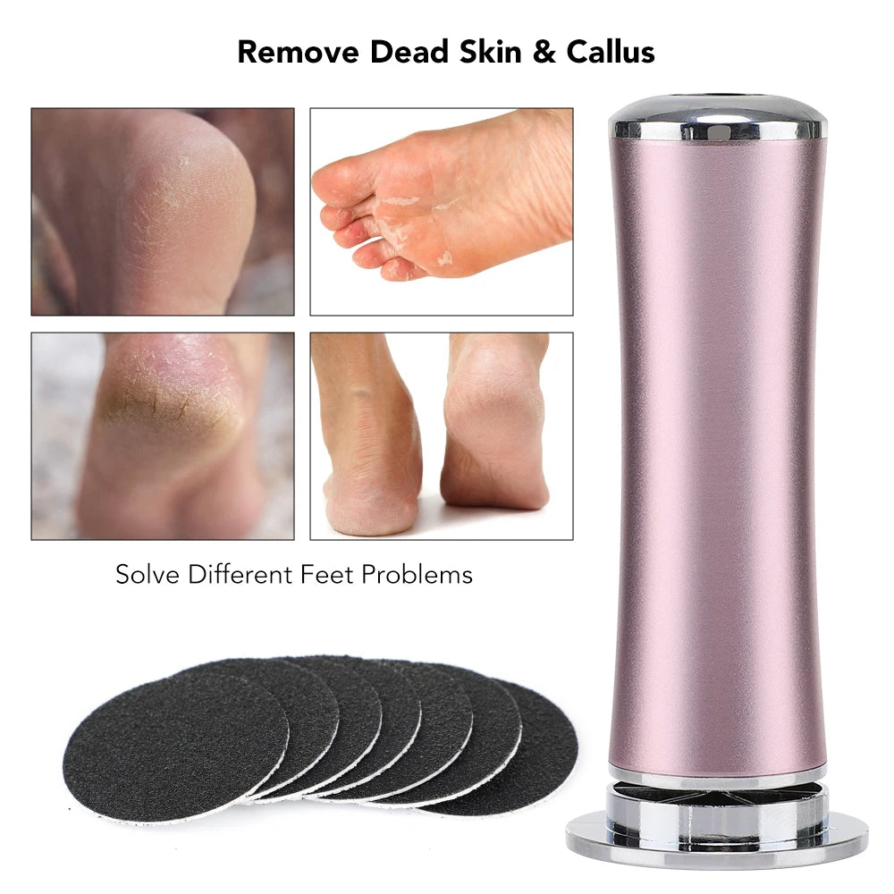 Softy | Electric Foot Callus Remover Foot Care File Heels Dead Skin Pedicure Tool Electronic Foot Grinder and Replacement Sandpaper
