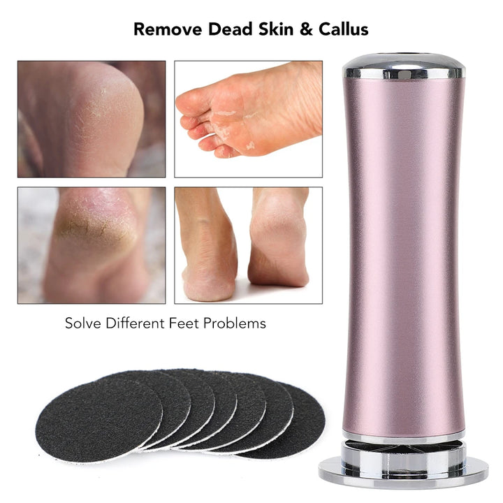Softy | Electric Foot Callus Remover Foot Care File Heels Dead Skin Pedicure Tool Electronic Foot Grinder and Replacement Sandpaper