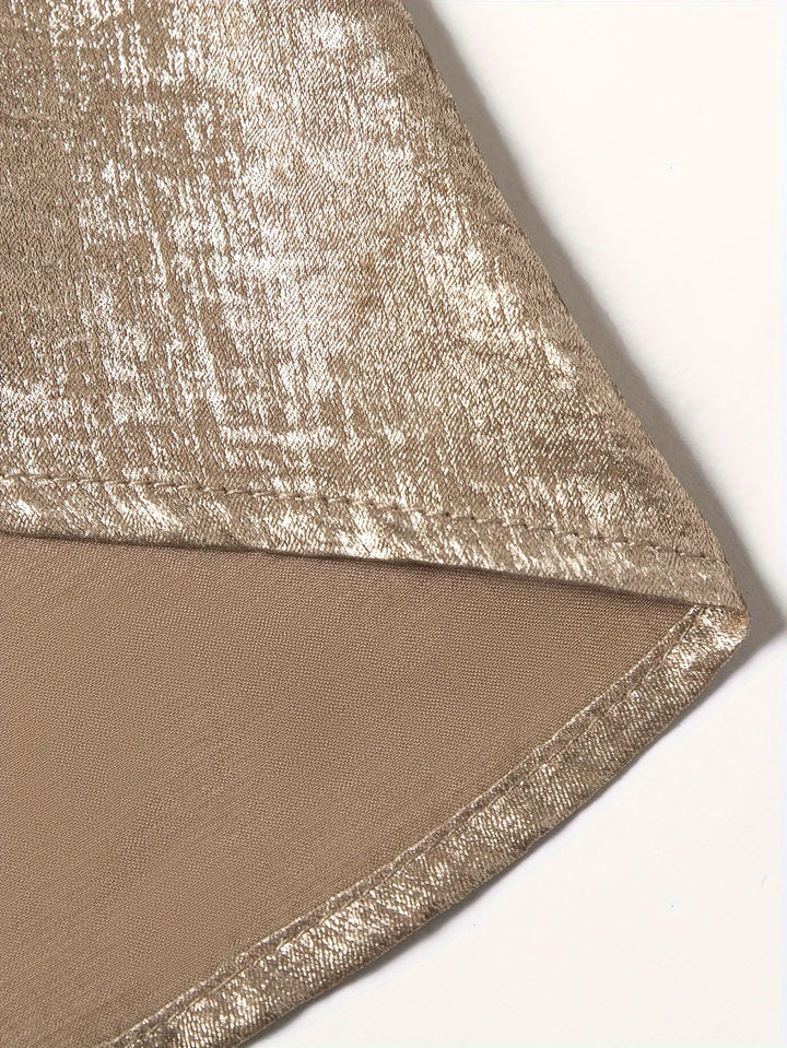 Meta Gold | Glamour-Wickelkleid