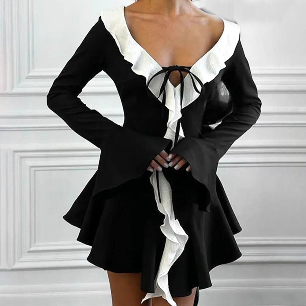 Eleganza |  Rüschen-Minikleid