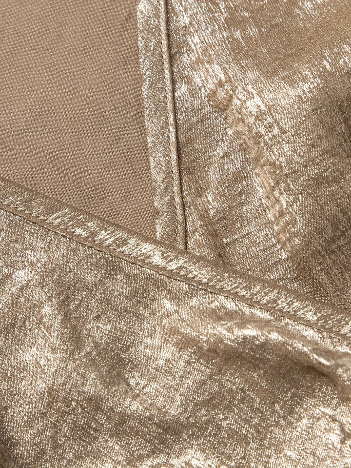 Meta Gold | Glamour-Wickelkleid
