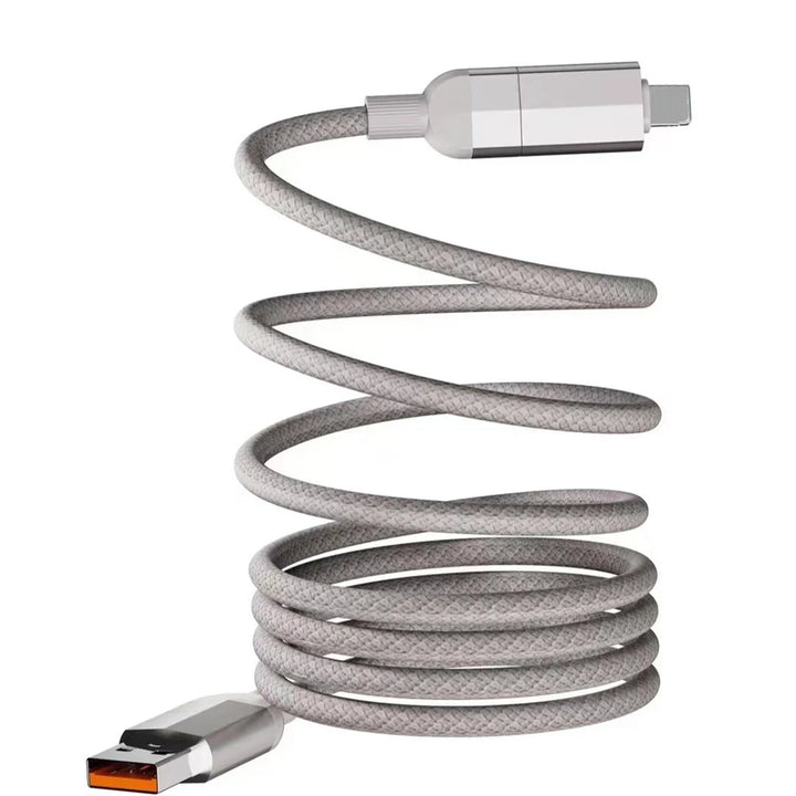 Magna | 4 In1 Schnellladung 100W  Spiralkabel Magnetisches Multifunktionshandykabel