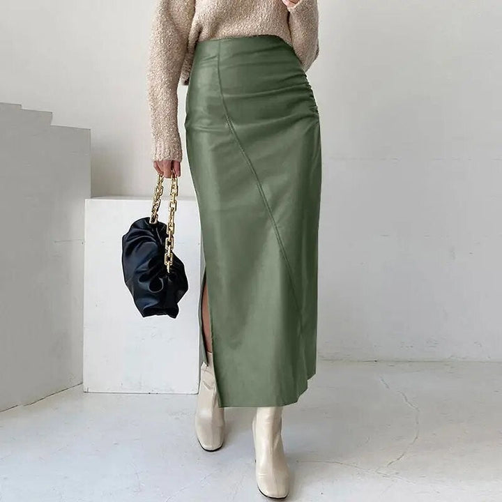 Juliet l Langer Rock aus weichem Leder