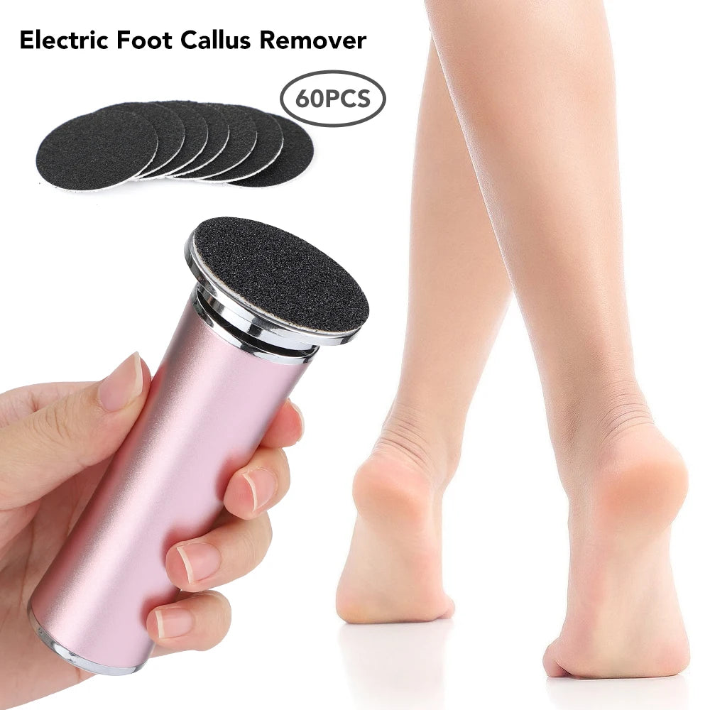 Softy | Electric Foot Callus Remover Foot Care File Heels Dead Skin Pedicure Tool Electronic Foot Grinder and Replacement Sandpaper
