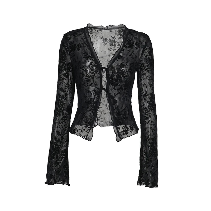 Amara | Wyrafinowana bluzka koronkowa.