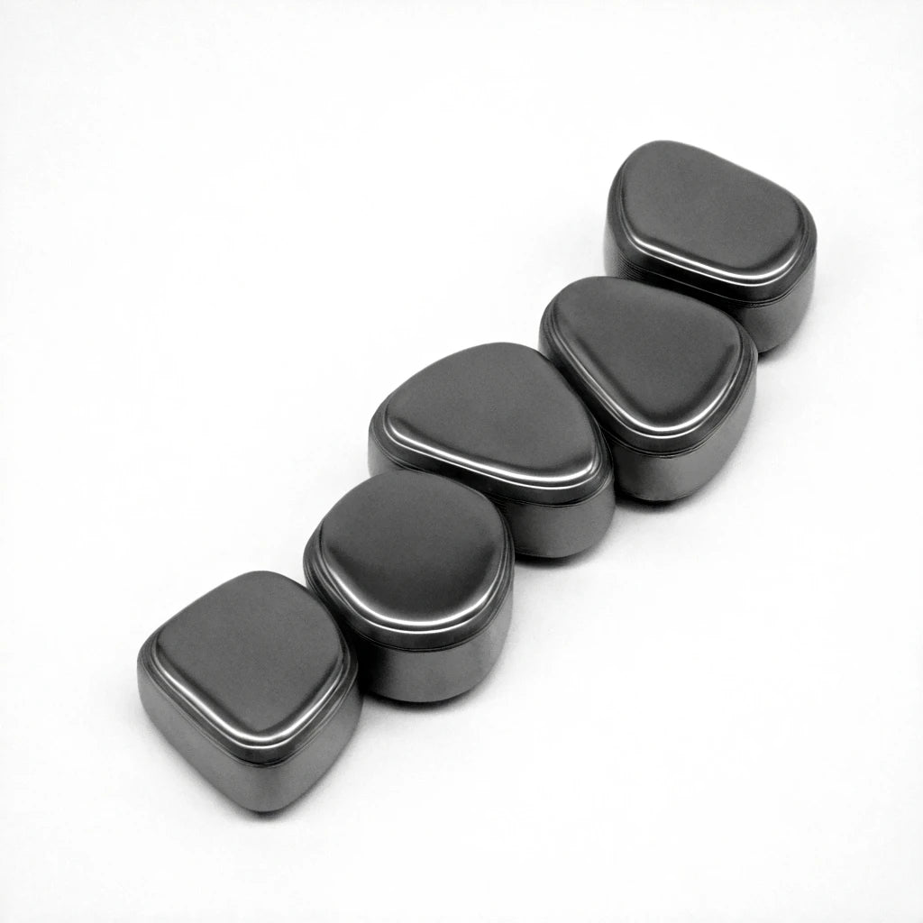 Magna | Polierter schwarzer Lodestone Magnetit – Magnetspiel zur Stressbewältigung und Unterhaltung.