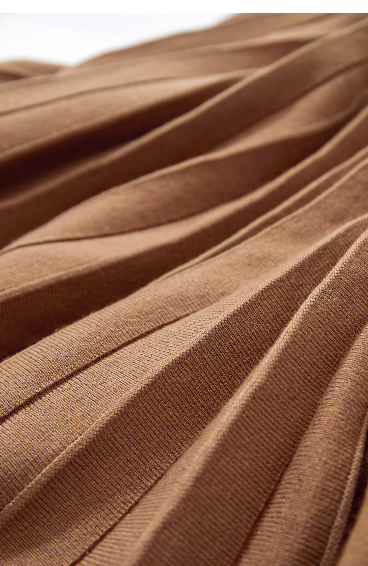 Julliete | Minimalistischer einfarbiger Plissee-Rock