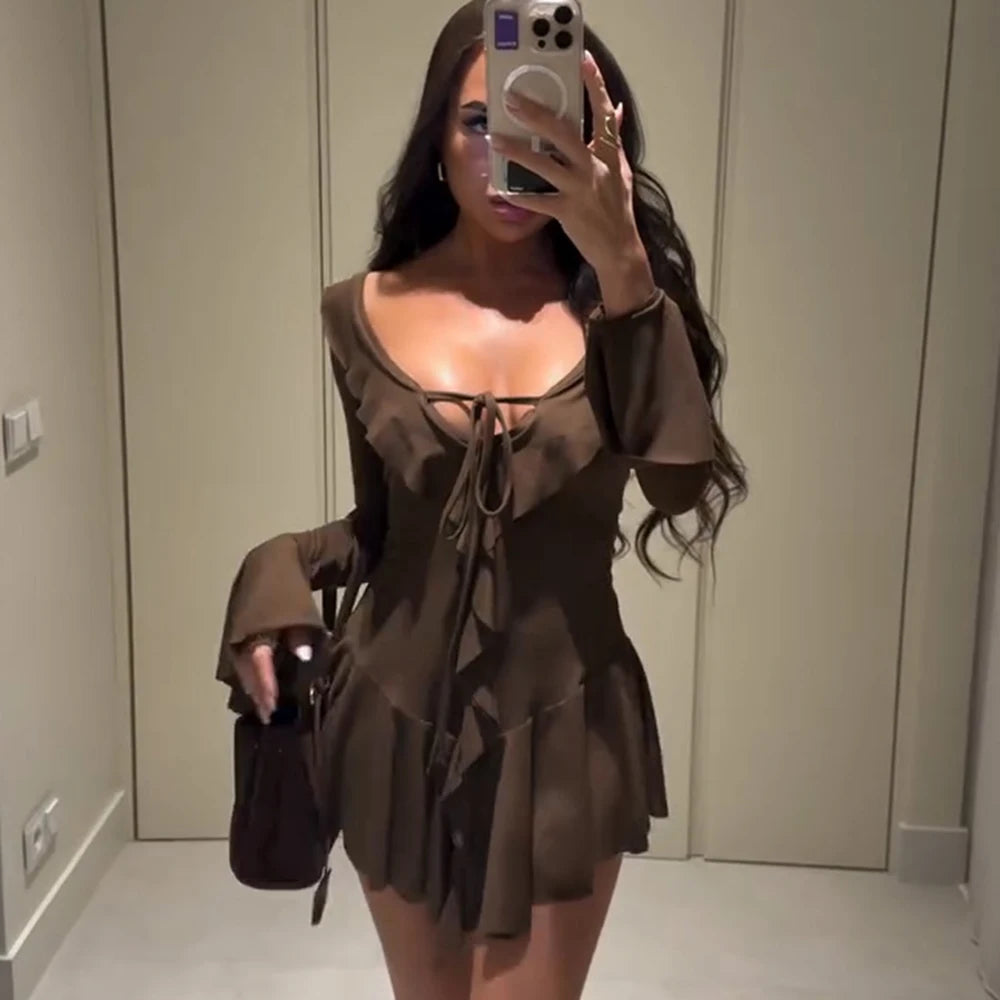 Eleganza |  Rüschen-Minikleid