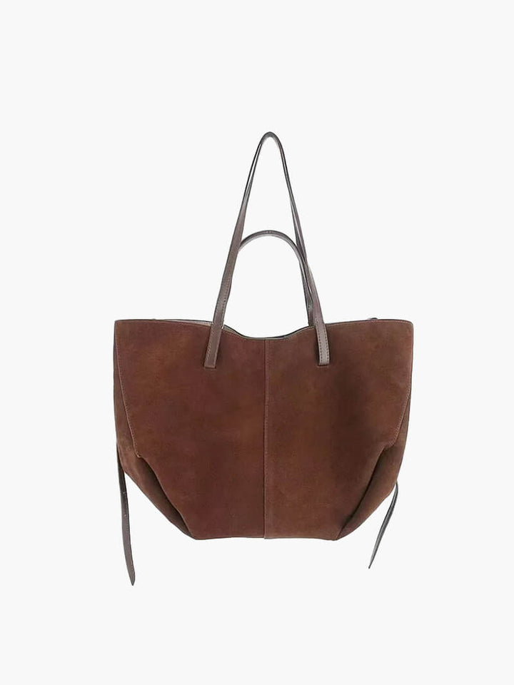 Suède|  Schwarze Tote Bag für Damen - schicke und vielseitige Handtasche