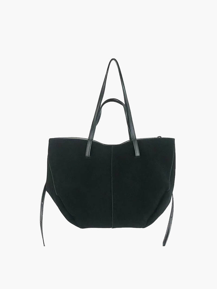 Suède|  Schwarze Tote Bag für Damen - schicke und vielseitige Handtasche