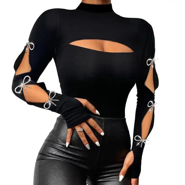 Anastasia l Bluse mit Spitzennähten, chic und Elegant