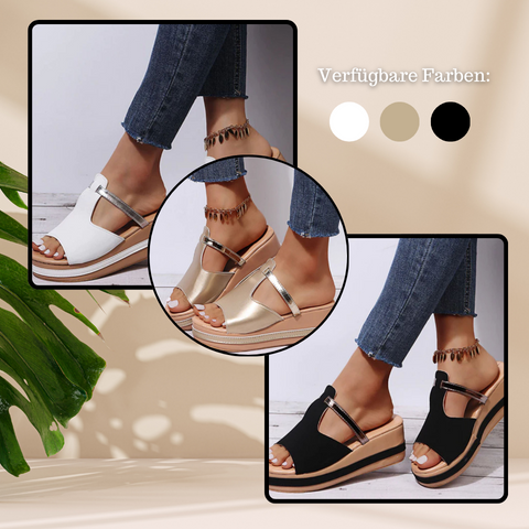 Carey l Stilvolle orthopädische Sommersandalen mit Absatz