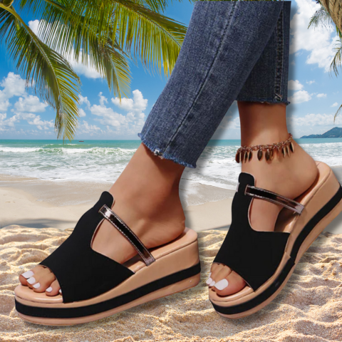 Carey l Stilvolle orthopädische Sommersandalen mit Absatz