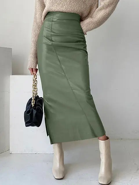 Juliet l Langer Rock aus weichem Leder