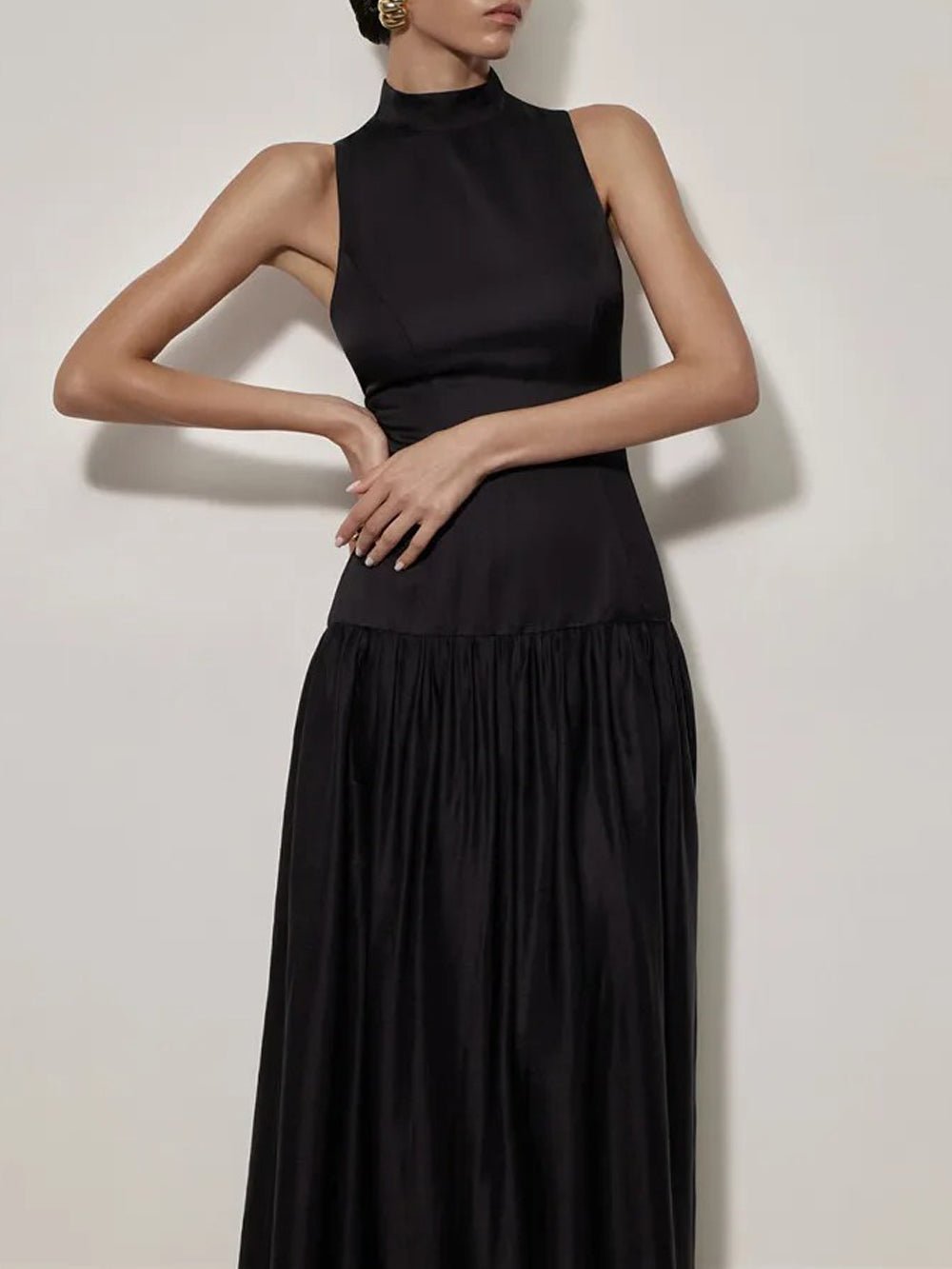 Alicia | Patchwork Sexy Rückenfreie Kleid