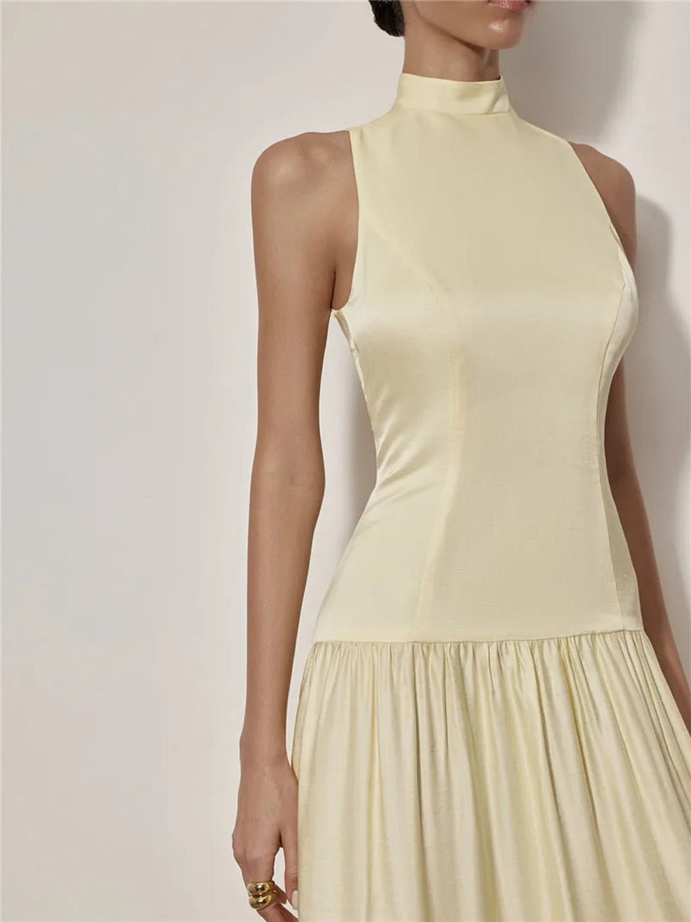 Alicia | Patchwork Sexy Rückenfreie Kleid