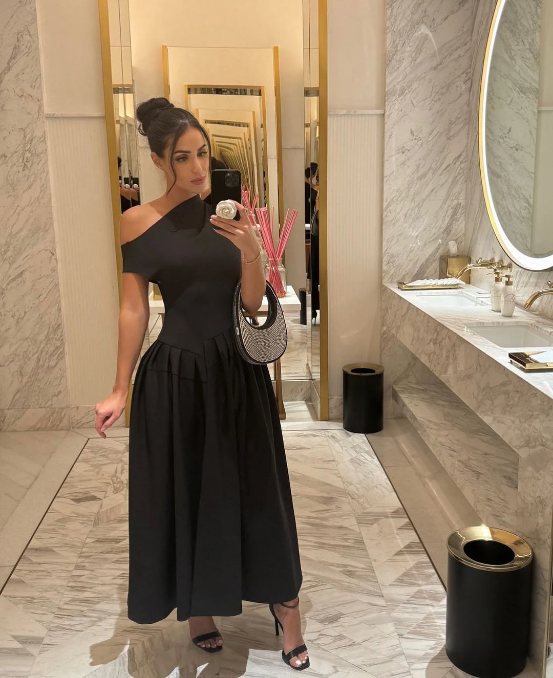 Arabista | Schicke unregelmäßige hochtaillierte Rock-Kleid