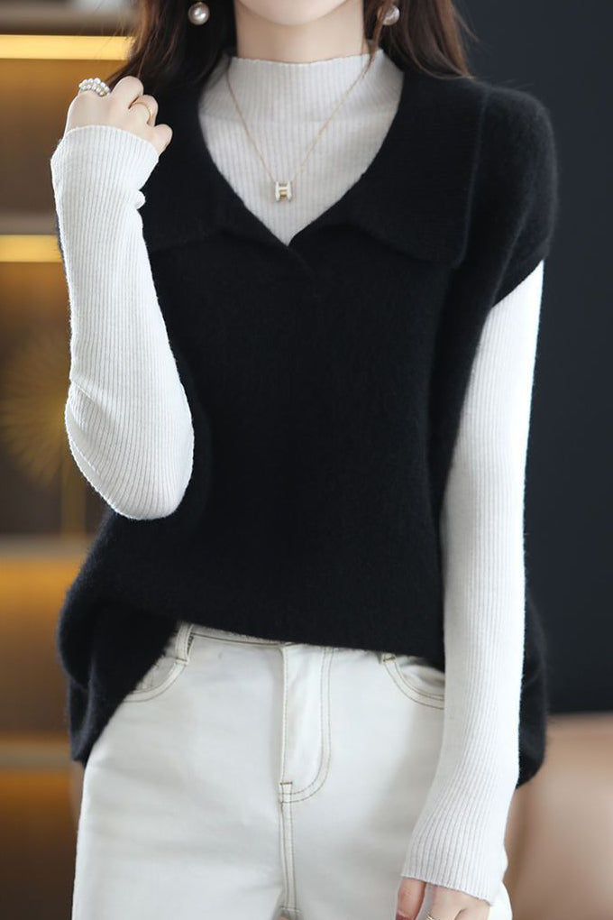 Lockere Weste, ärmellose Jacke