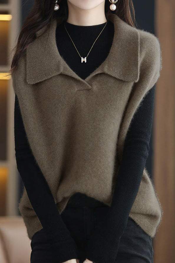 Lockere Weste, ärmellose Jacke