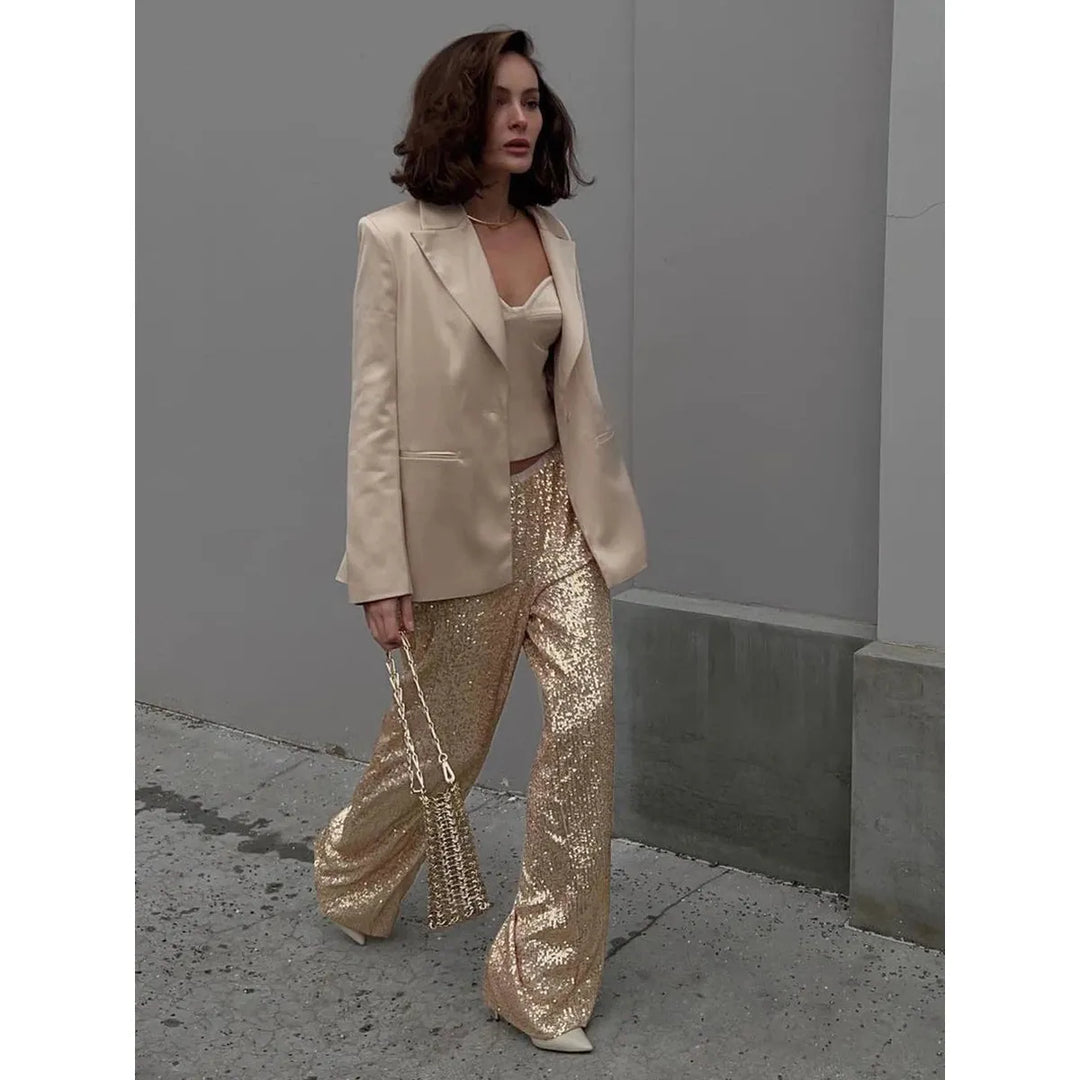 Paillettine | Partyhose mit Pailletten