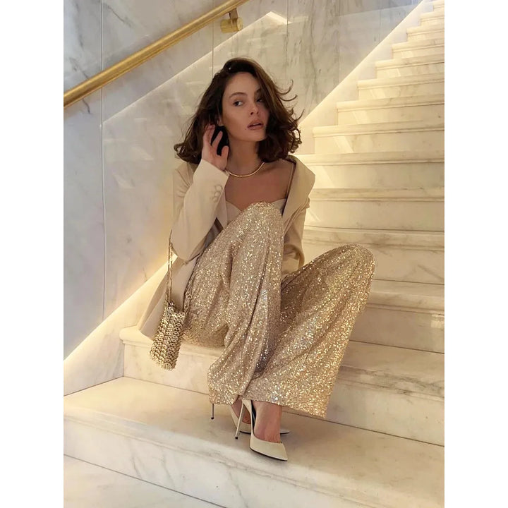 Paillettine | Partyhose mit Pailletten